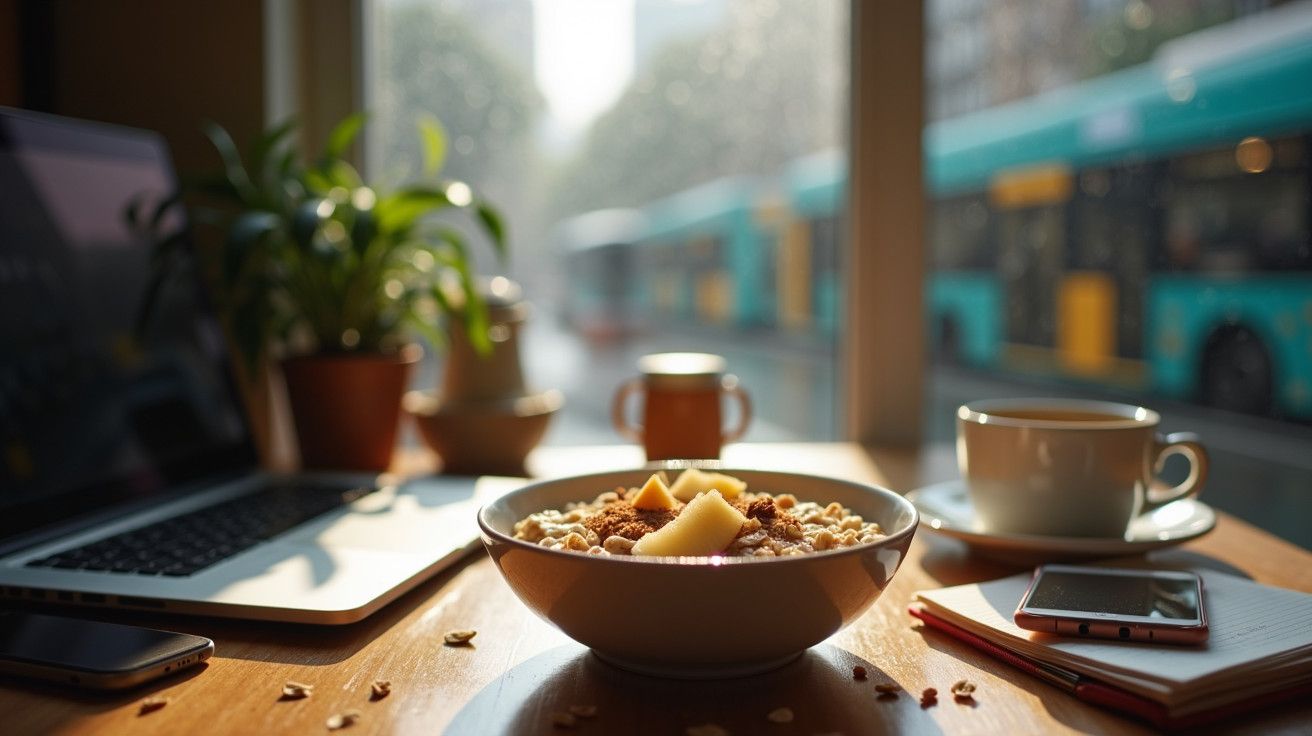 Aveia com canela e maçã sacia a fome durante horas.