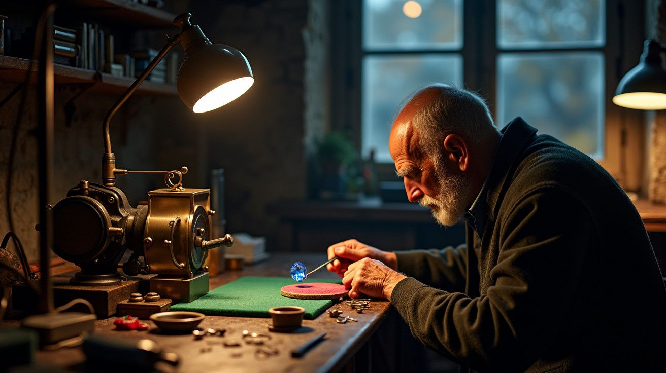 Joalheiros experientes só cortam pedras preciosas durante a fase minguante da lua.